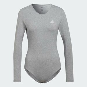 Adidas Essentials Studio Bodysuit Grey Size Medium NWT